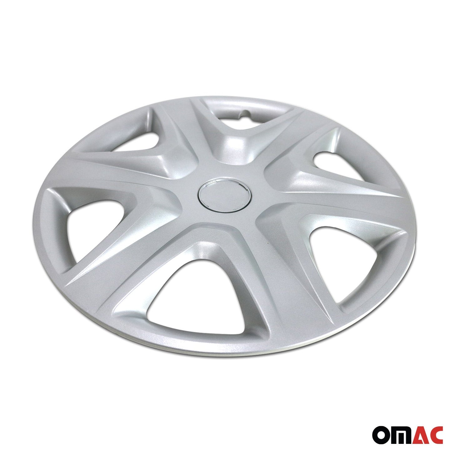 OMAC 15" 4x Wheel Covers Hubcaps for Chevrolet ABS Silver U029989