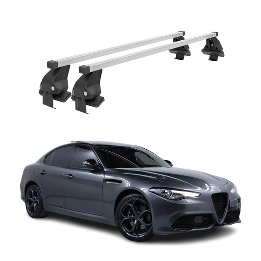 2017-2025 Alfa Romeo Giulia Roof Rack Cross Bars Luggage Carrier 2 Pcs