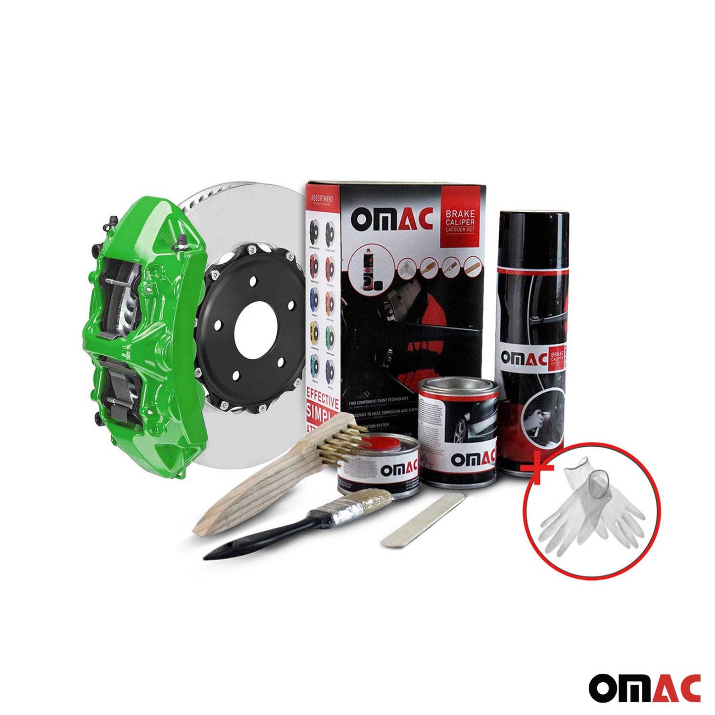 OMAC Brake Caliper Epoxy Based Car Paint Kit¬†Washington Green Glossy High-Temp 96AA1016