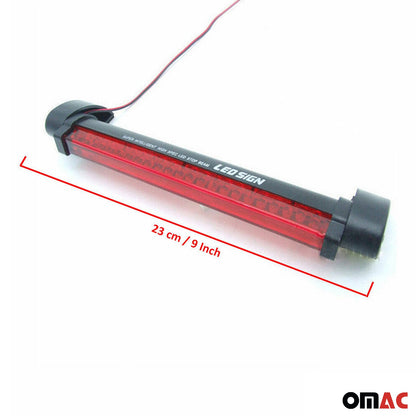 OMAC 9 Inch 24 LED Red 3rd Brake Light High Mount Third Tail Stop Light 12V 96AM-BL005