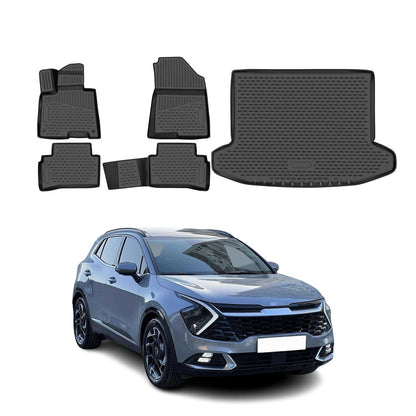 2023-2026 Kia Sportage Floor Mats & Cargo Liner Full Set Black