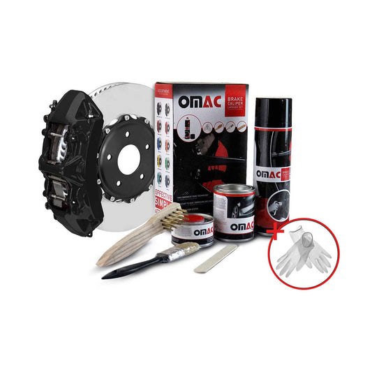 OMAC Brake Caliper Epoxy Based Car Paint Kit New York Black Matt High-Temp