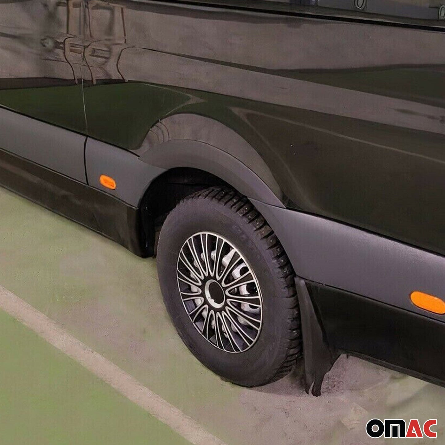 2019-2025 Mercedes Sprinter W907 910 Fender Flares Wheel Protector Black 4x