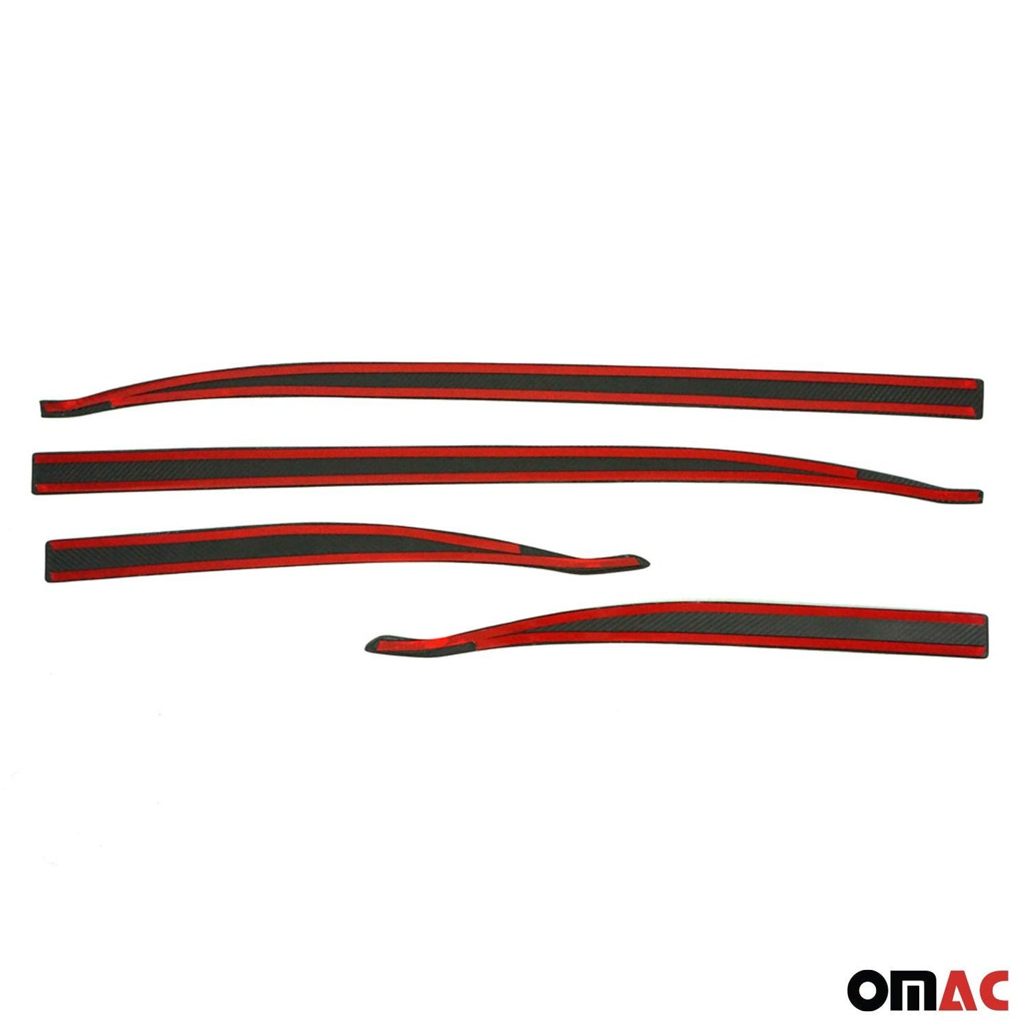 OMAC Side Door Molding Trim Skirt Garnish for Jeep Renegade 2015-2023 Carbon Fiber 4x 1708131C