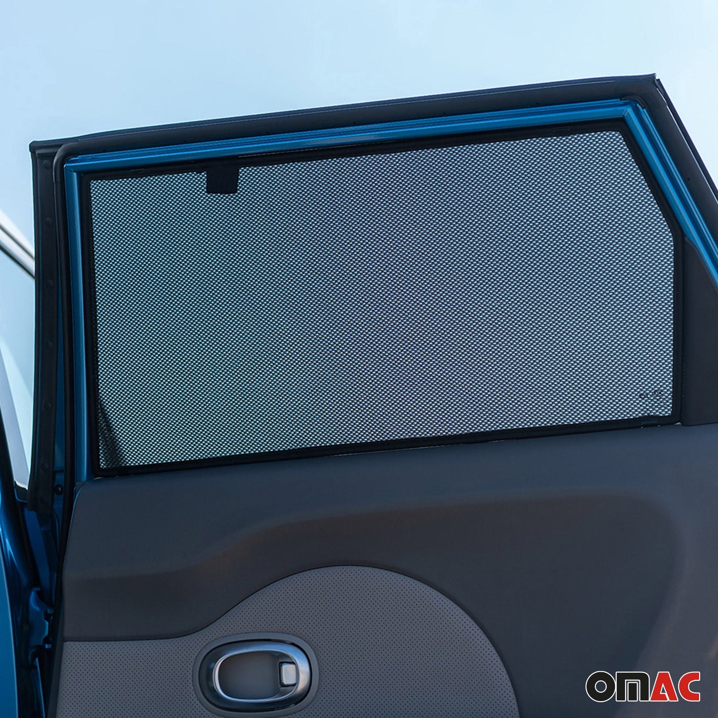 2014-2019 Kia Soul Side Rear Window Curtain Mesh Black 2Pcs