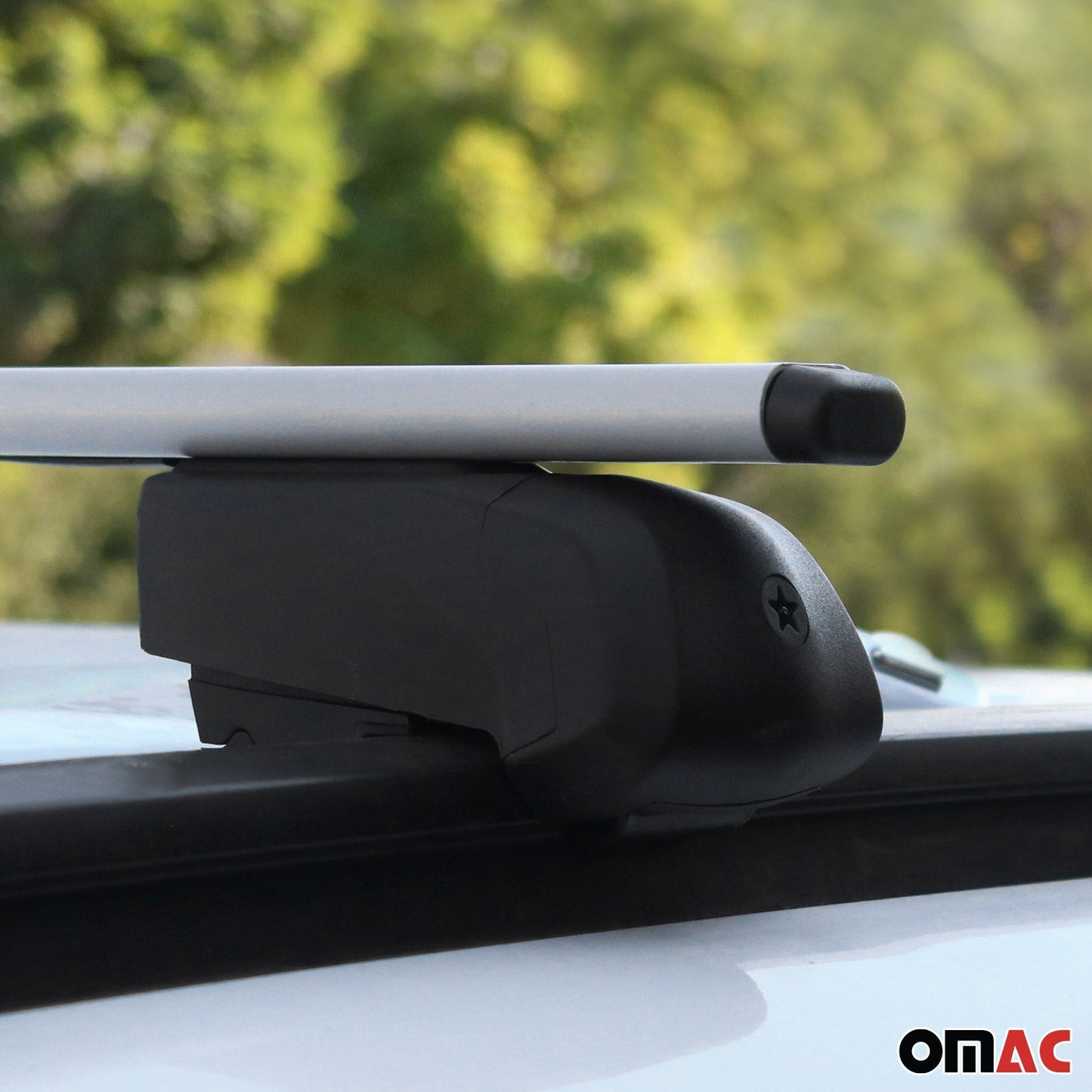 OMAC Roof Racks Luggage Carrier Cross Bars Iron for Mazda CX-9 2016-2023 Gray 2Pcs G003079