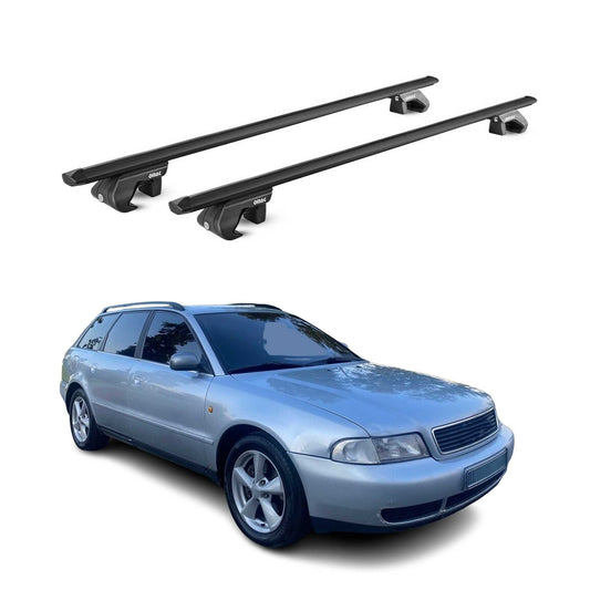 1998-2005 Audi A4 Wagon Roof Rack Cross Bars Black