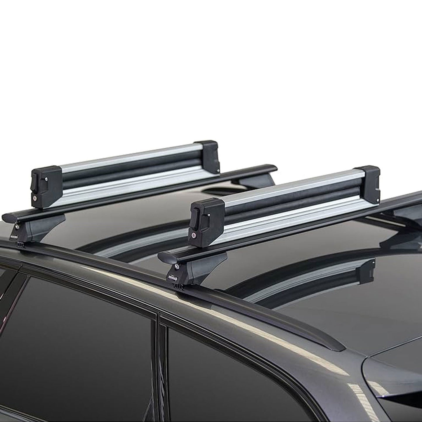 32.2" Ski Rack Snowboard Carriers Top Holder Roof Rack Lockable