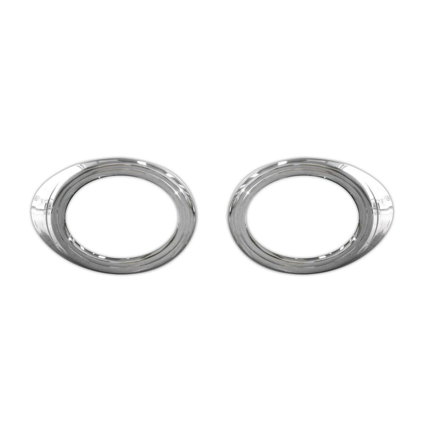 OMAC Fog Light Lamp Bezel Cover for Ford Transit Connect 2010-2013 Silver 2 Pcs 2622103