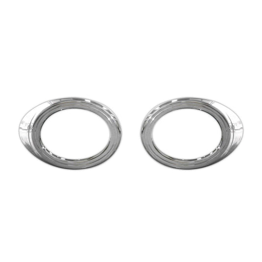 OMAC Fog Light Lamp Bezel Cover for Ford Transit Connect 2010-2013 Silver 2 Pcs 2622103