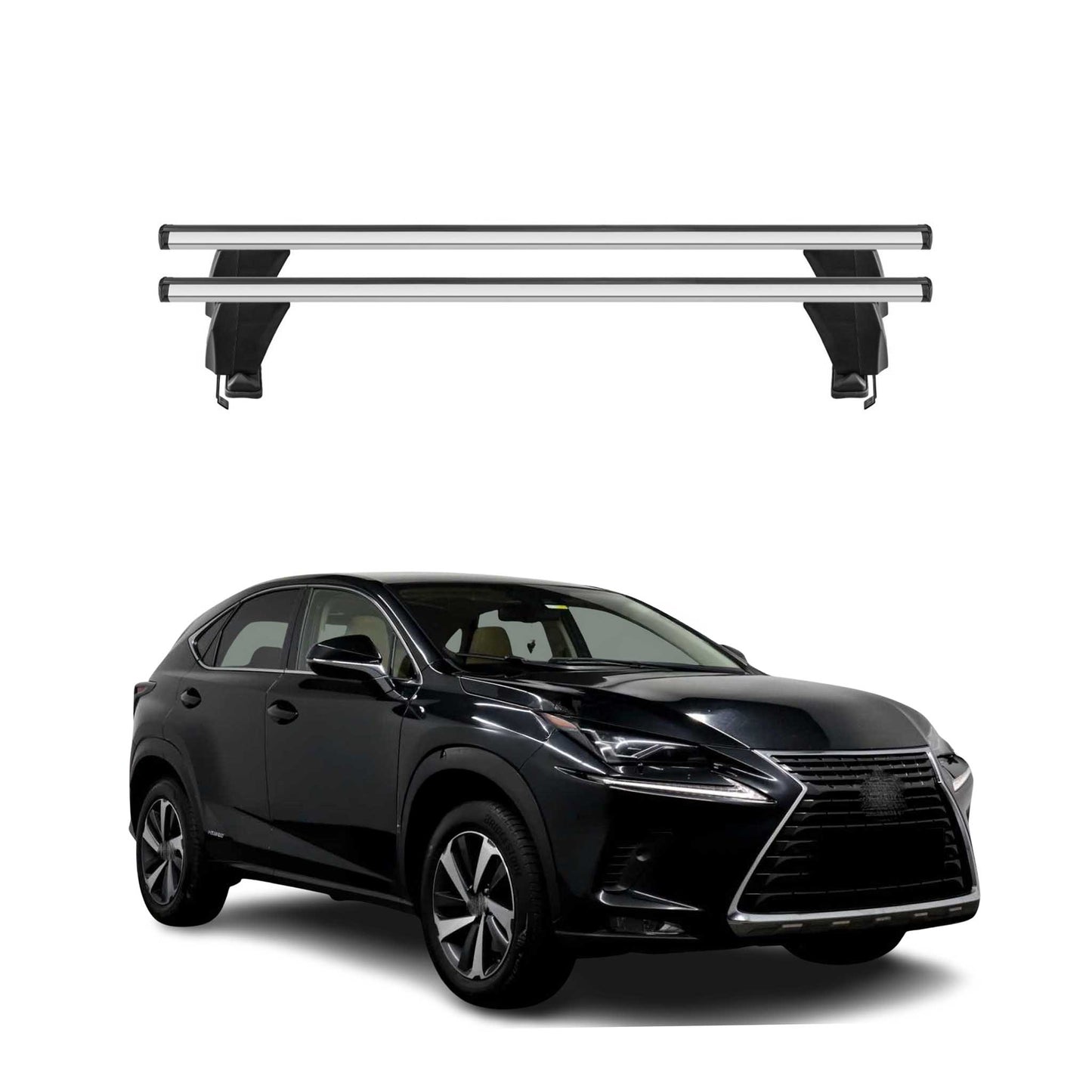 2015-2021 Lexus NX Roof Rack Cross Bars Silver