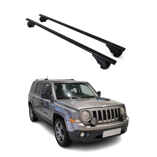 2007-2017 Jeep Patriot Roof Rack Cross Bars Black