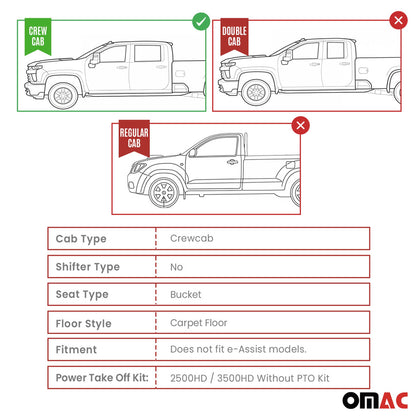 2014-2019 Chevrolet Silverado III & GMC Sierra IV Premium Floor Mats Liners Full Set All Weather Heavy Duty