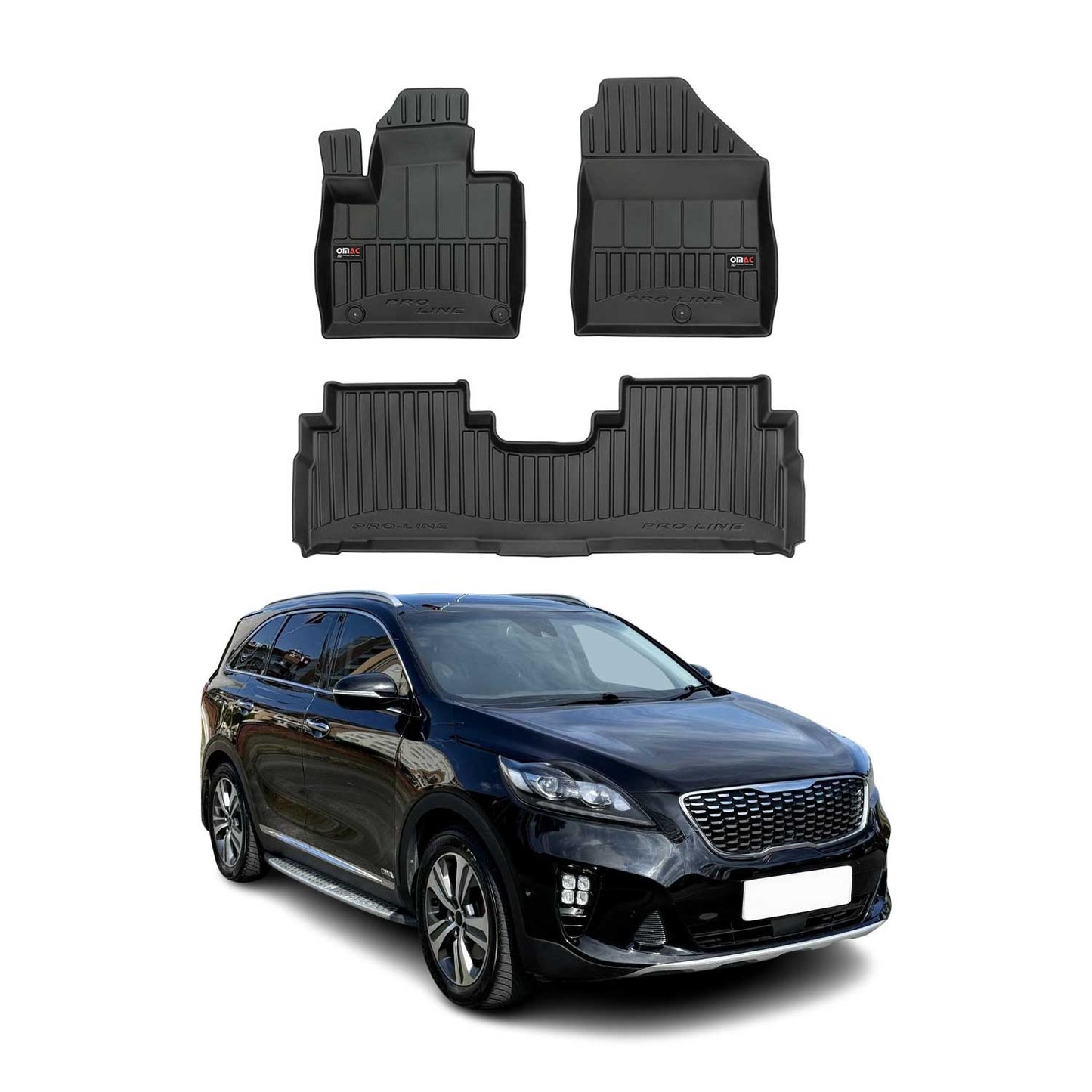 2016-2020 Kia Sorento Premium Floor Mats Liners Full Set All Weather Heavy Duty