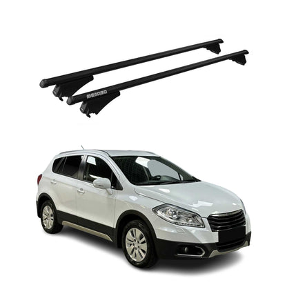 2014-2016 Suzuki SX4 S-Cross Roof Rack Cross Bars Black