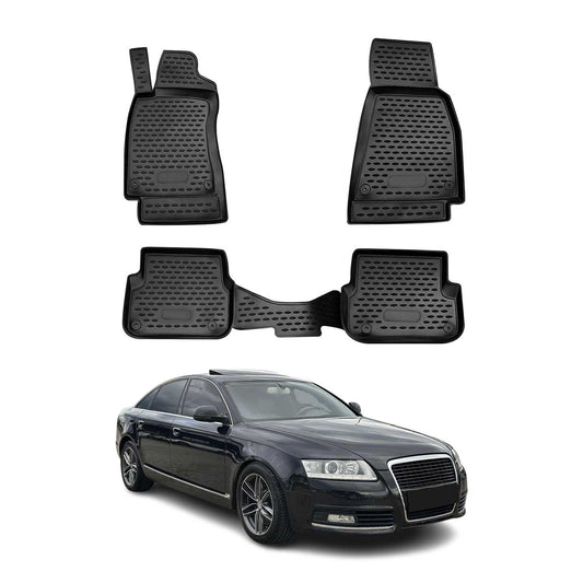 2008-2011 Audi A6 Avant A6 Allroad A6 Sedan FL Floor Mats Liners Full Set All Weather