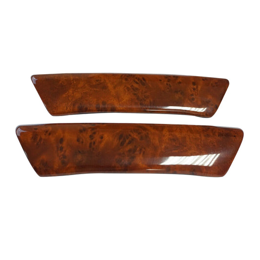 OMAC Wood Wrap Interior Door Handle Cover for VW T5 Transporter 2003-2015 Brown 2 Pcs 7522032