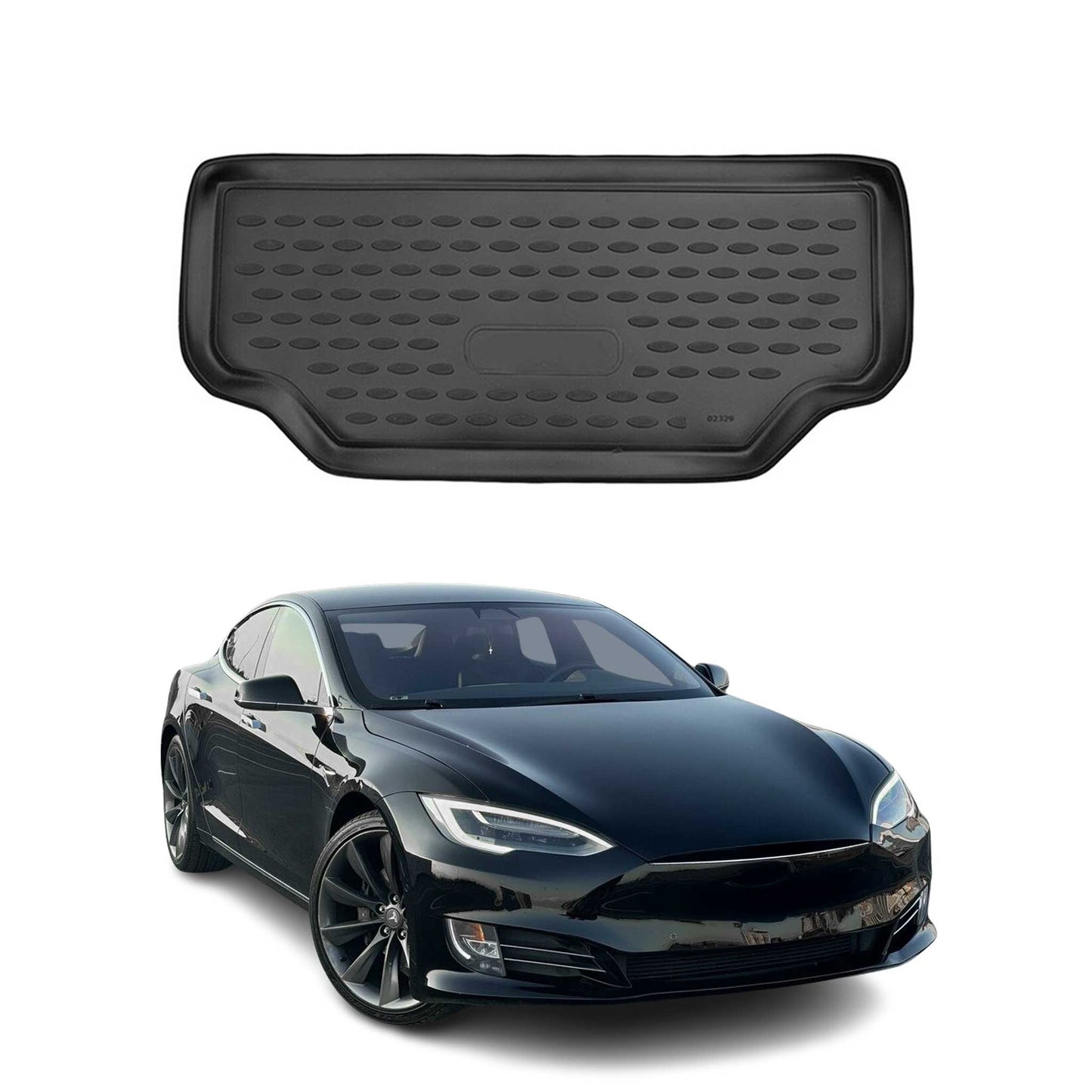 2016-2020 Tesla Model S AWD Cargo Liner Trunk Mat All Weather Front Trunk Frunk Mat Black