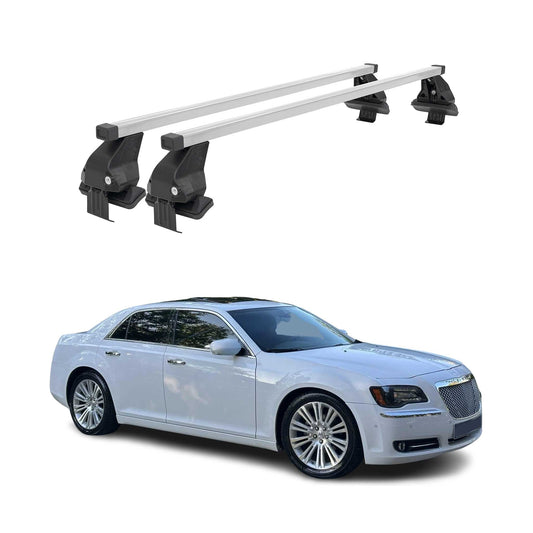 2011-2023 Chrysler 300 Roof Rack Cross Bars Silver
