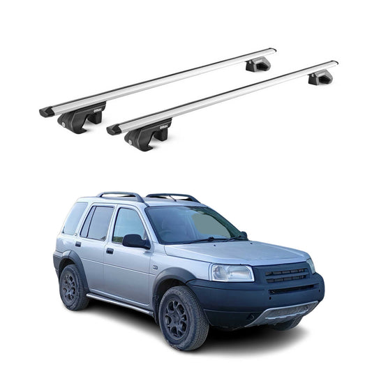 1996-2006 Land Rover Freelander Roof Rack Cross Bars Silver