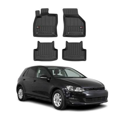 2014-2024 VW Golf MK7 Alltrack GTI Premium Floor Mat Liners Full Set All Weather