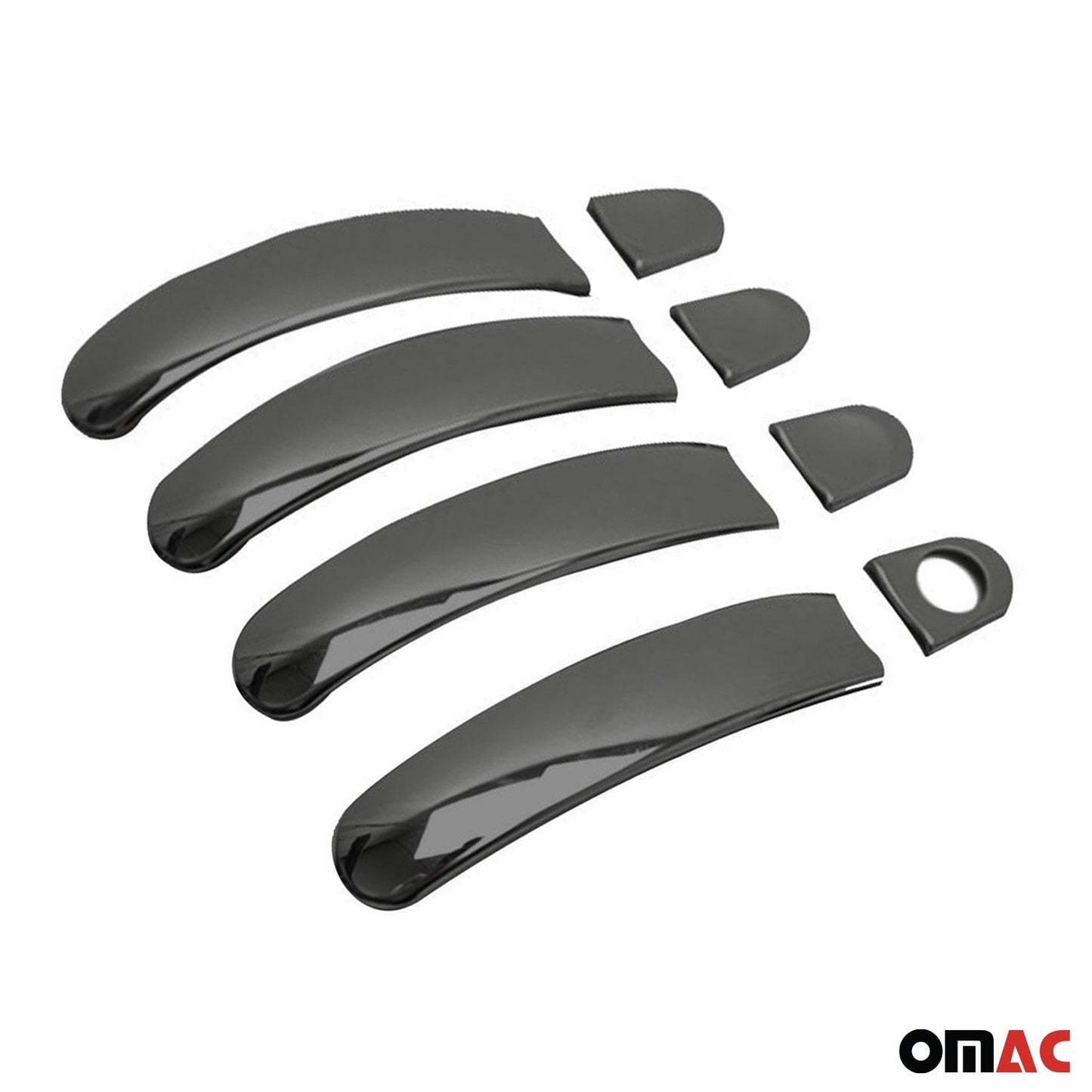 OMAC Car Door Handle Cover Protector for VW T5 Transporter 2003-2015 Dark 8 Pcs 7522044B