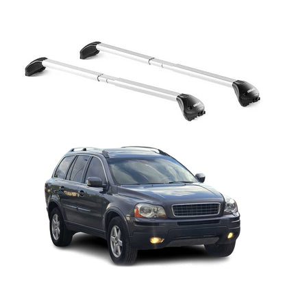 2002-2014 Volvo XC90 Roof Rack Cross Bars Silver