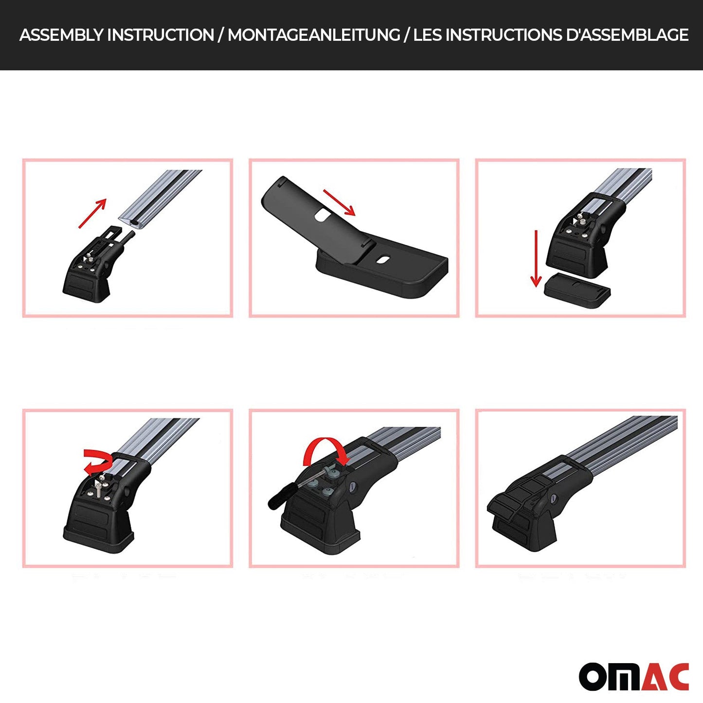 2009-2013 Subaru Forester Roof Rack Cross Bars Silver