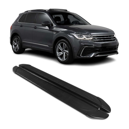 2018-2024 VW Tiguan Running Boards Side Steps Black
