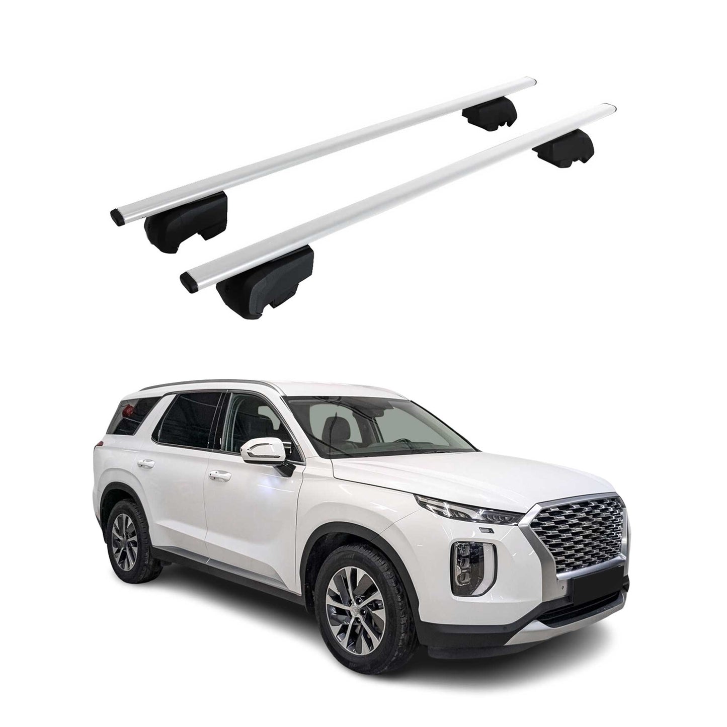 2020-2025 Hyundai Palisade Roof Rack Cross Bars Silver