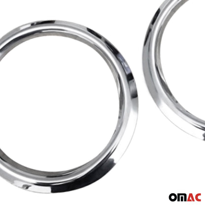 OMAC Fog Light Lamp Bezel Cover for Kia Sorento 2003-2009 Steel Silver 2 Pcs 4002103