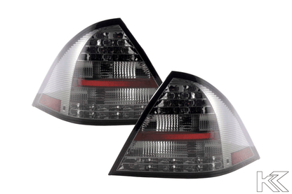 Mercedes Benz C-Class (203) Sedan Chrome Smoke LED Taillights Set (2005-2007)