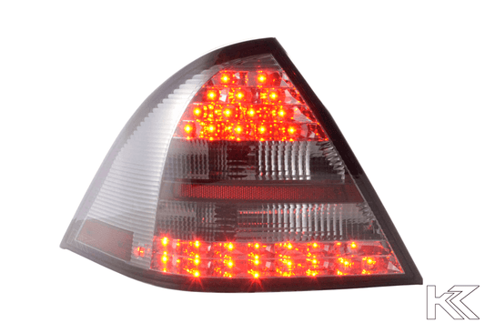 Mercedes Benz C-Class (203) Sedan Chrome Smoked LED Taillights Set (2001-2004)