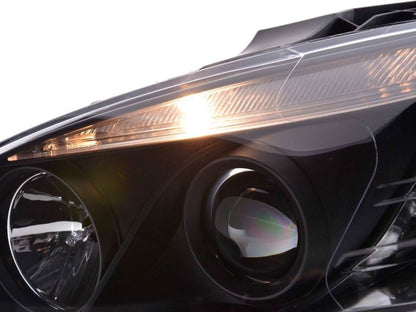 Mercedes Benz C-Class (204) Black LED Headlights with Daytime Running Lights (2007-2010)