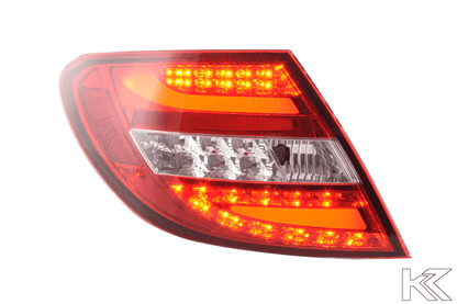 Mercedes Benz C-Class (204) Red LED Taillights Set (2007-2011)