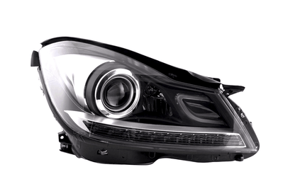 Mercedes W204 C-Class Black LED Headlights with DRL (2011 - 2014)