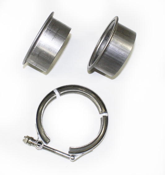JBA 3" Stainless Steel V-Band clamp and flanges VB30