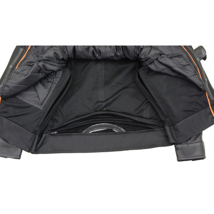 Milwaukee Leather MLM1551 Men's Black Lightweight Premium Leather Motorcycle Jacket w/ Cool-Tec Leather Treatement