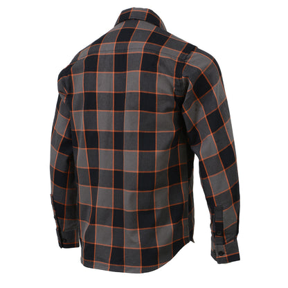 Milwaukee Leather Men's 'Yukon' Mult/Color Long Sleeve Flannel - Cotton Button Up Shirt - MNG11648