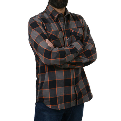 Milwaukee Leather Men's 'Yukon' Mult/Color Long Sleeve Flannel - Cotton Button Up Shirt - MNG11648