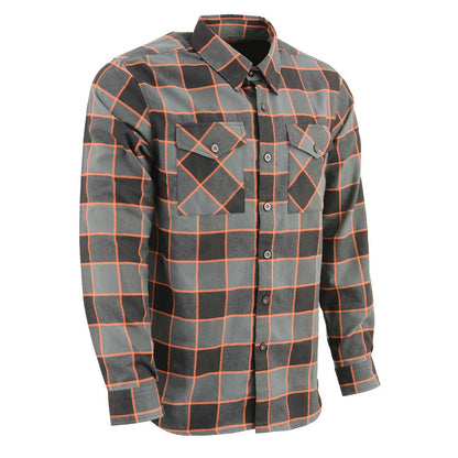 Milwaukee Leather Men's 'Yukon' Mult/Color Long Sleeve Flannel - Cotton Button Up Shirt - MNG11648