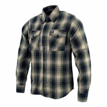 Milwaukee Leather Men's 'Yellow Jacket' Mult/Color Long Sleeve Flannel - Cotton Button Up Shirt - MNG11649