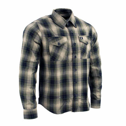 Milwaukee Leather Men's 'Yellow Jacket' Mult/Color Long Sleeve Flannel - Cotton Button Up Shirt - MNG11649
