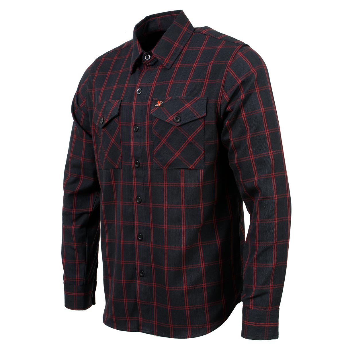 Milwaukee Leather Men's 'Blackhawk' Mult/Color Long Sleeve Flannel - Cotton Button Up Shirt - MNG11665