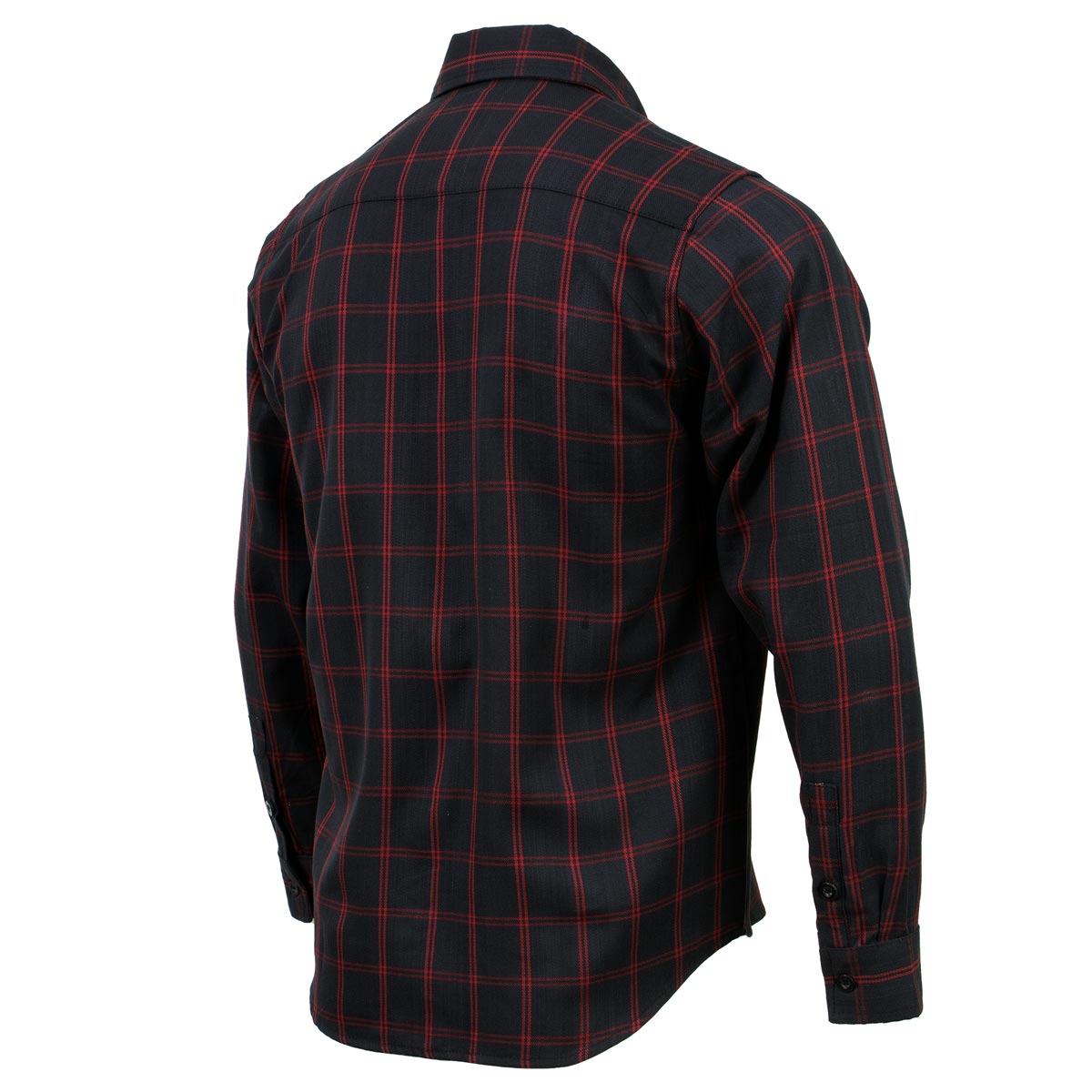 Milwaukee Leather Men's 'Blackhawk' Mult/Color Long Sleeve Flannel - Cotton Button Up Shirt - MNG11665