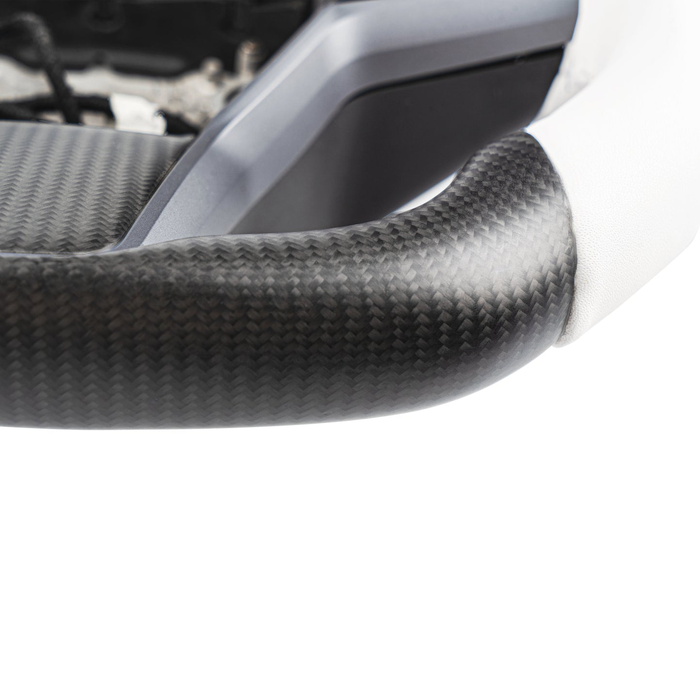 Model 3 / Y Sport Round Carbon Fiber Steering wheel 【Style 41】