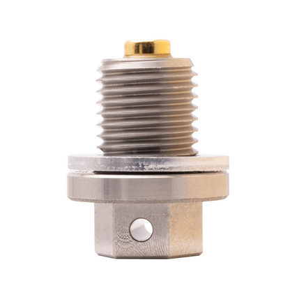 MP02T | GoldPlug | M14x1.5 | USA | Magnetic Drain Plug | Stainless | Fits all Honda, Acura, Kia | Reduced Hex Head | SW02 Washer Included |
