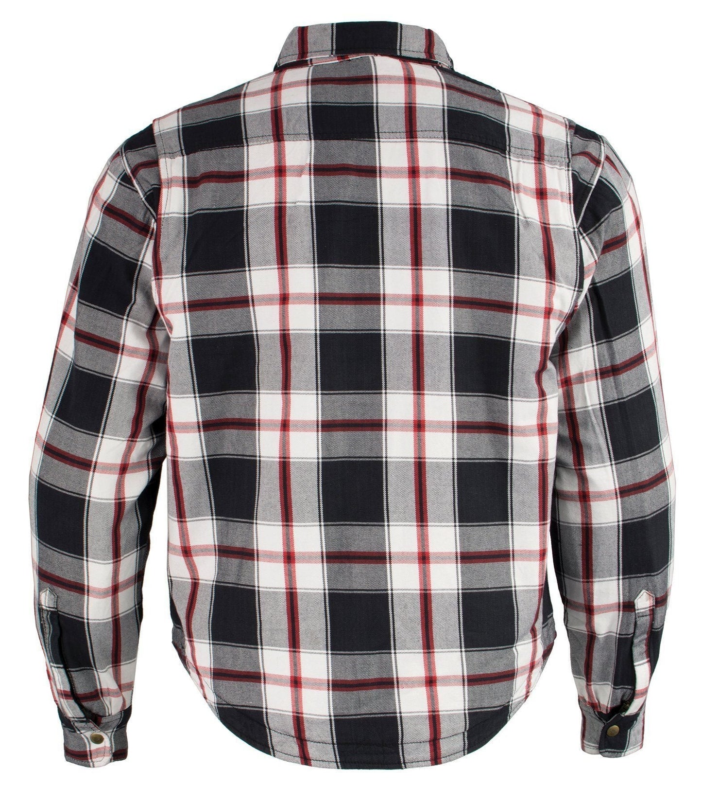 Milwaukee Leather Men's Whistler Multi/Color CE Armored Flannel Shirt with Aramid Reinforced Zones - MPM1625