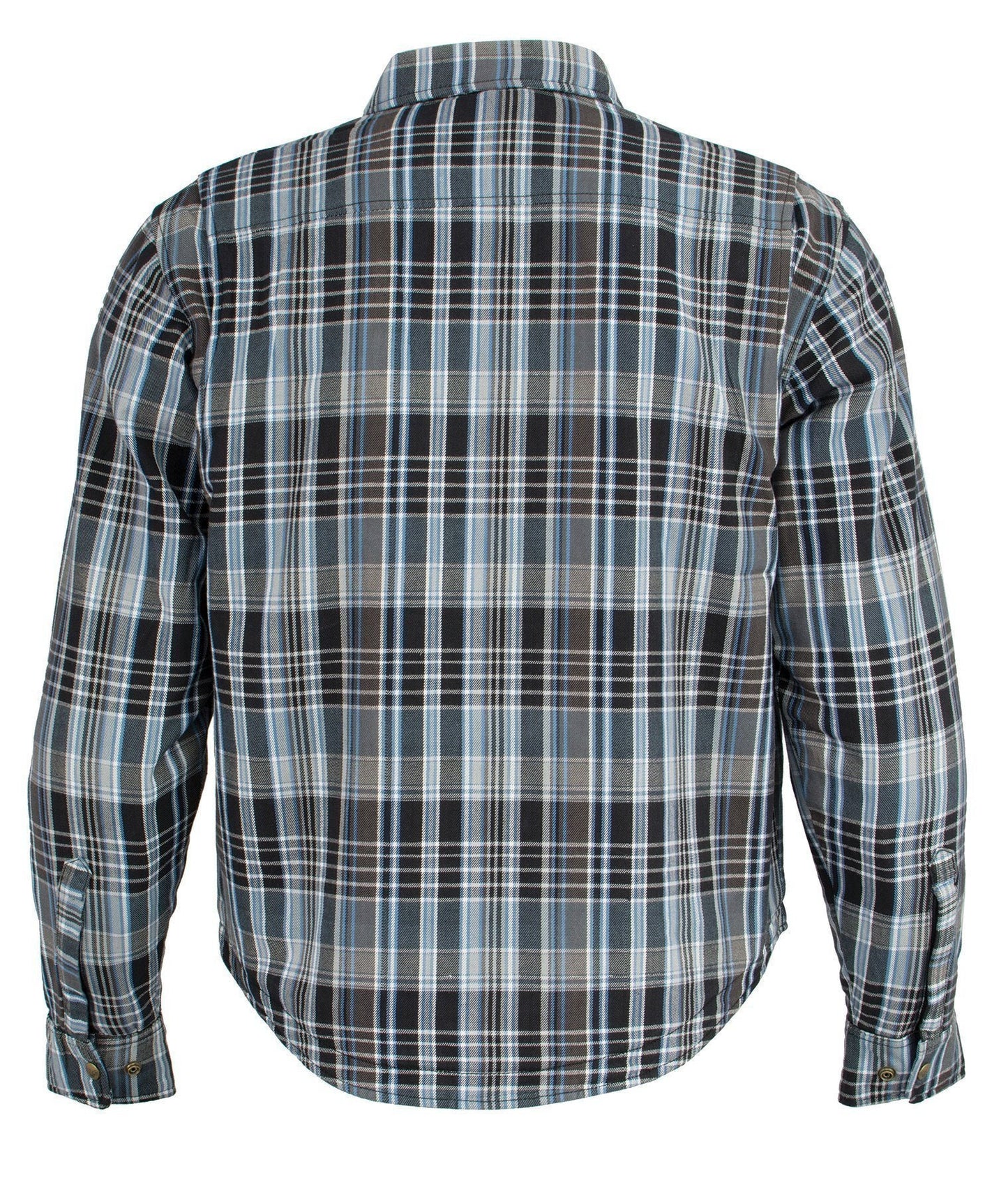 Milwaukee Leather Men's Steelvenom Multi/Color CE Armored Flannel Shirt with Aramid Reinforced Zones - MPM1626