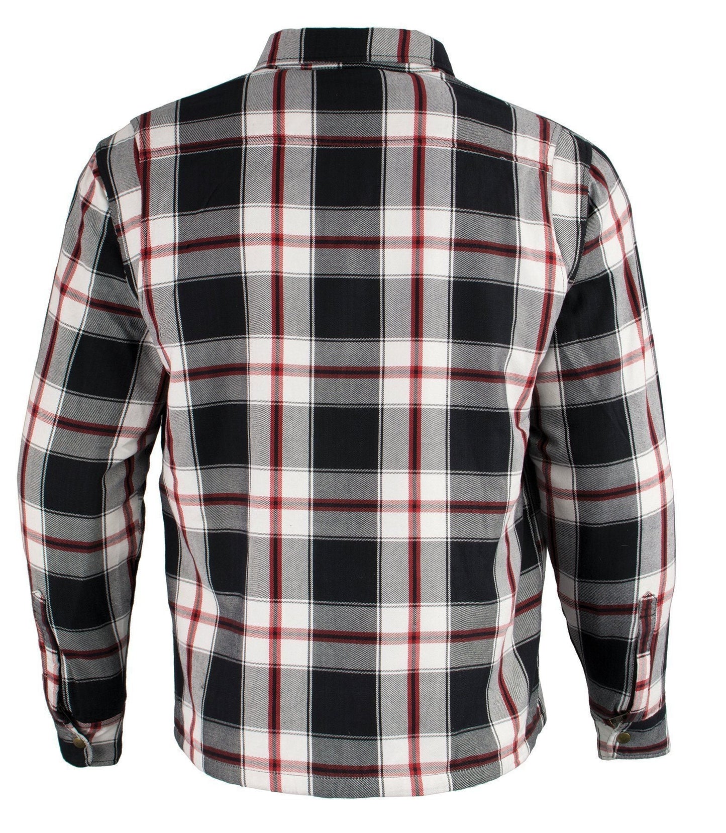 Milwaukee Leather Men's Grimfire Multi/Color CE Armored Flannel Shirt with Aramid Reinforced Zones - MPM1635